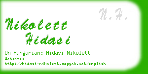 nikolett hidasi business card